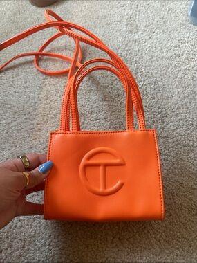 Small Orange Telfar Crossbody
